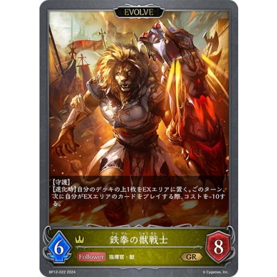 画像1: 【EVOLVE】鉄拳の獣戦士[SVE_BP12-022_GR]