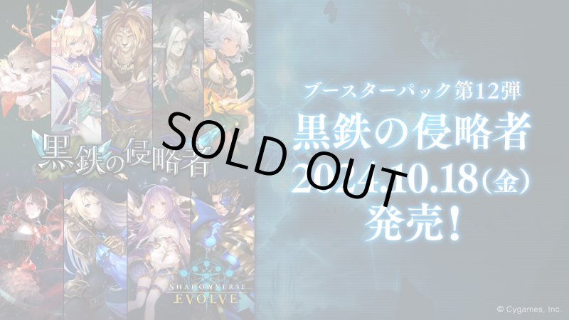 画像1: Shadowverse EVOLVE ブースターパック第12弾「黒鉄の侵略者」(1カートン・20BOX入)(1BOXあたり5280円)(シャドウバース エボルヴ)[新品商品] (1)