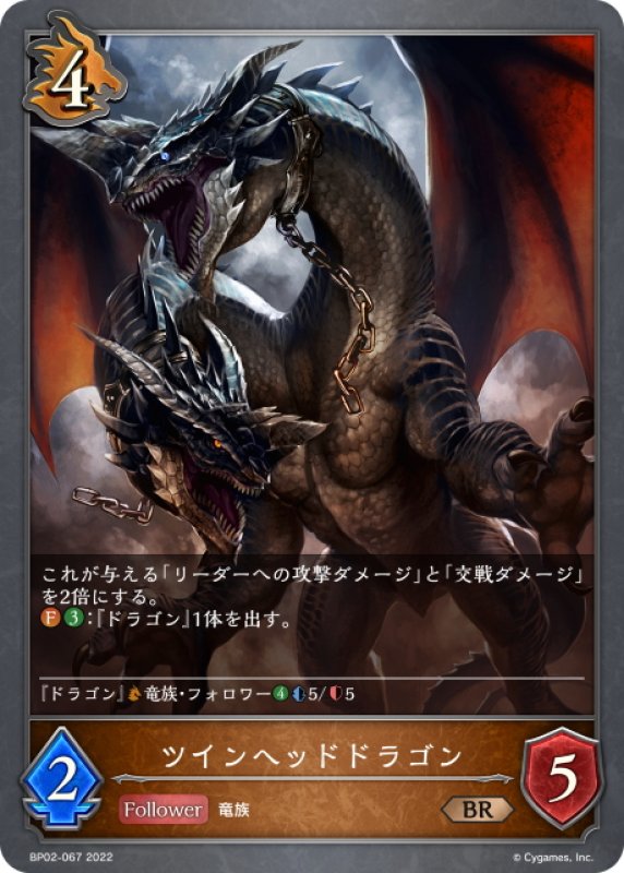 画像1: ツインヘッドドラゴン[SVE_BP02-067BR] (1)