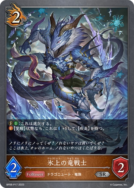 画像1: ★SRプレミアム★氷上の竜戦士[SVE_BP06-P17 SR] (1)