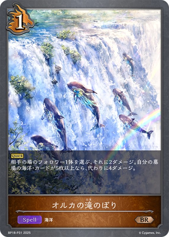 画像1: ★BRプレミアム★オルカの滝のぼり[SVE_BP18-P31_BR] (1)