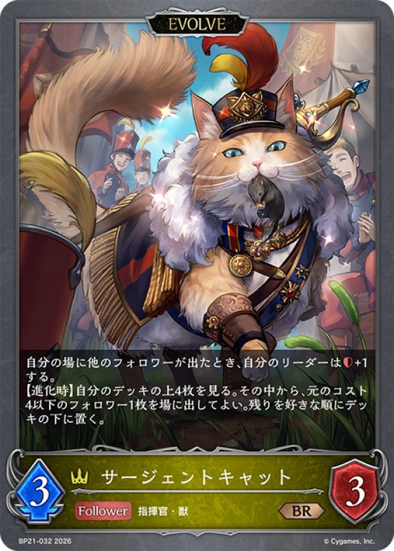 画像1: 【EVOLVE】サージェントキャット[SVE_BP21-032_BR] (1)